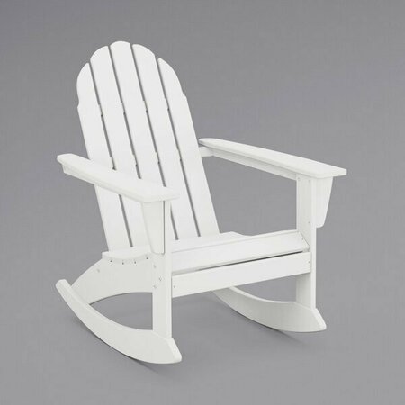 POLYWOOD Vineyard White Adirondack Rocking Chair 633ADR400WH